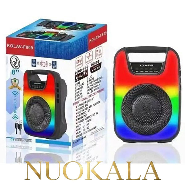 اسپیکر پارتی بلوتوثی مدل KOLAV-F809