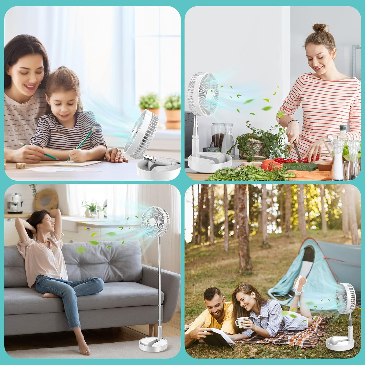 پنکه قابل حمل شارژی Foldable Fan مدل P11